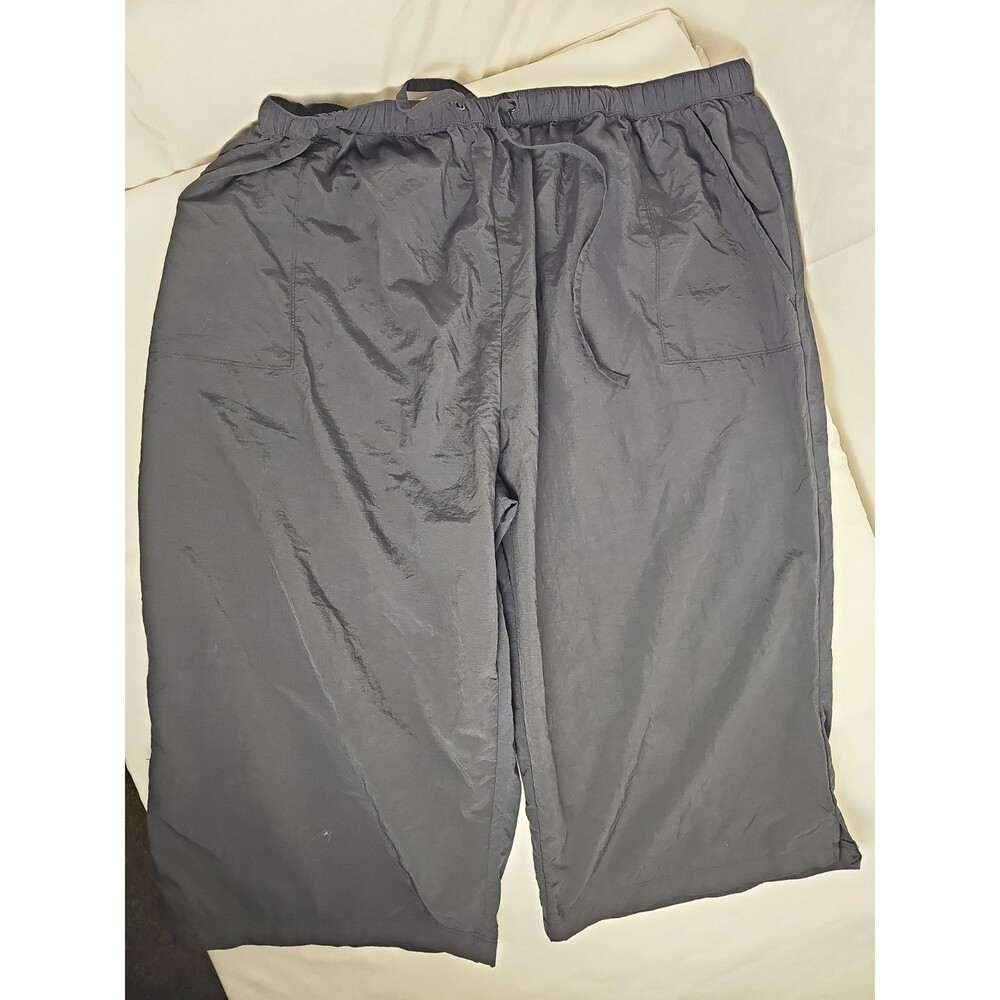 Swim 365 Women's 26/28 Navy Swim Capris Pants Plus Size Drawstring